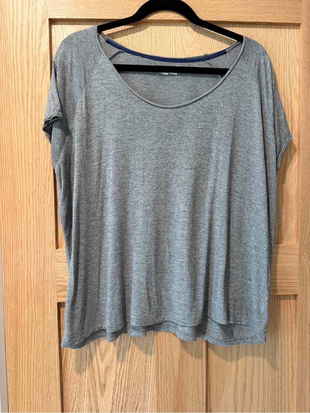 Madewell Heather Gray Scoop Neck Short Sleeve Tee